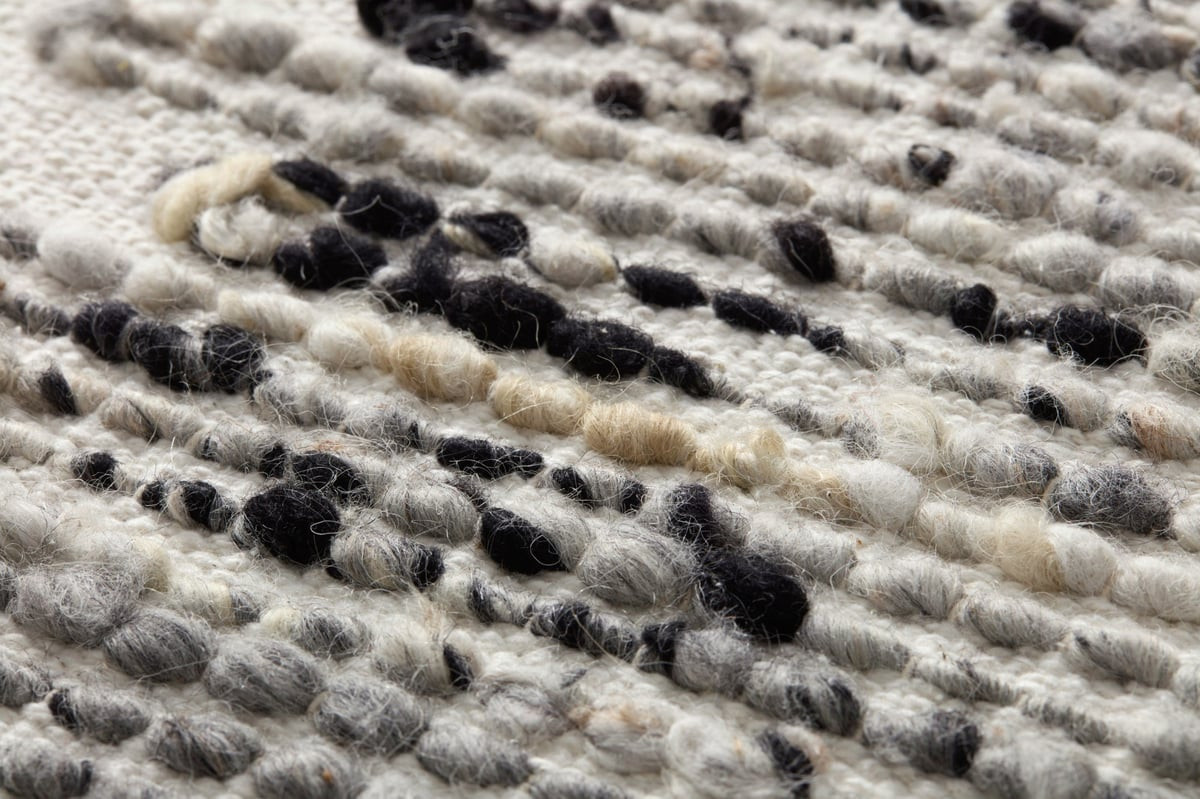 Sutter Wall Art Silver/Ivory Striped | Rugs Direct