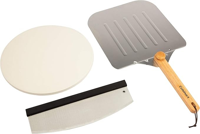 Cuisinart CPS-515 Deluxe Pizza Grilling Pack (Pizza Stone, Pizza Peel, Pizza Cutter) | Amazon (US)