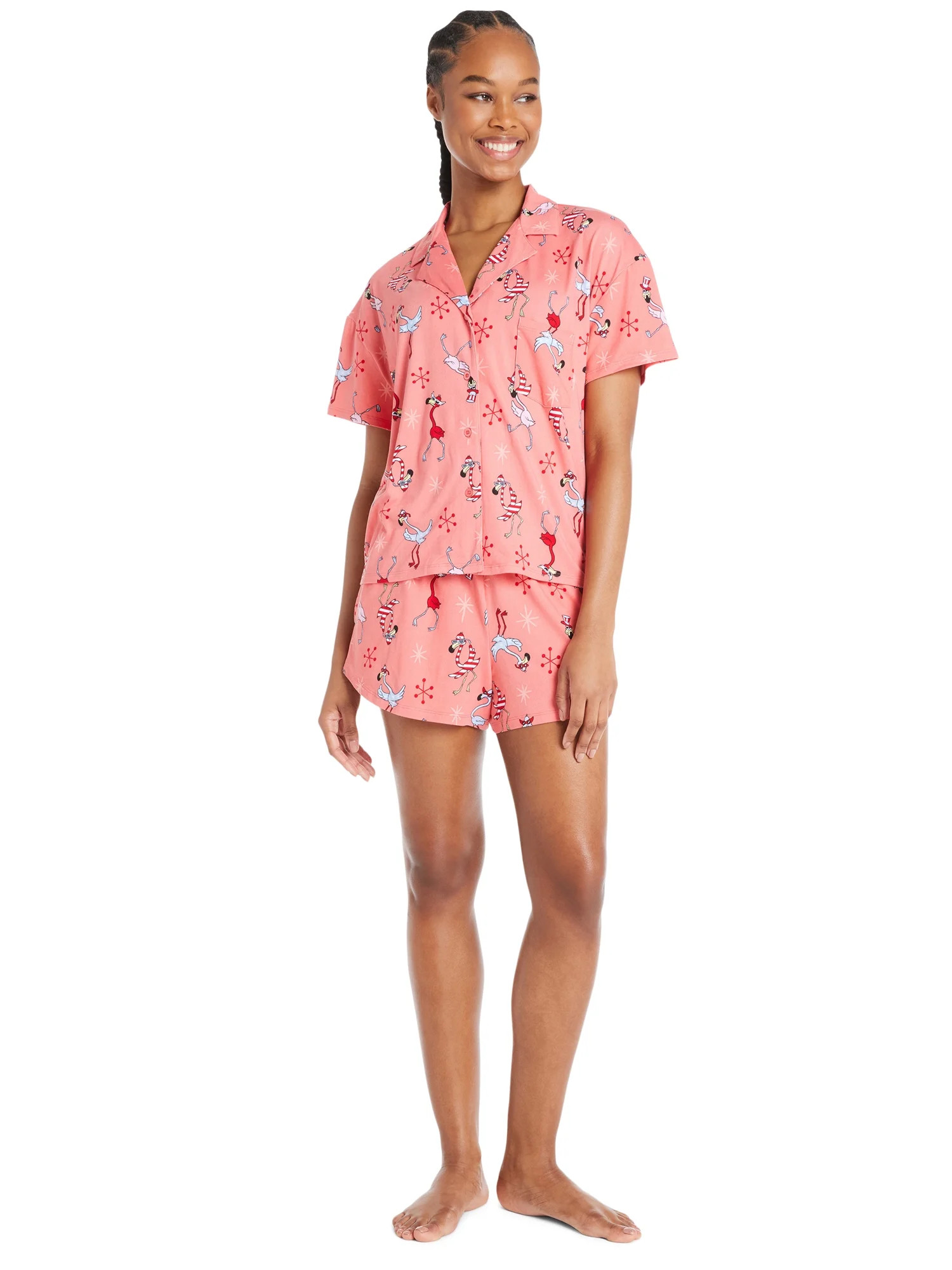 4th of July Women’s Shorty Pajama Set by Way to Celebrate, 2-Piece, Sizes XS to 3X - Walmart.co... | Walmart (US)