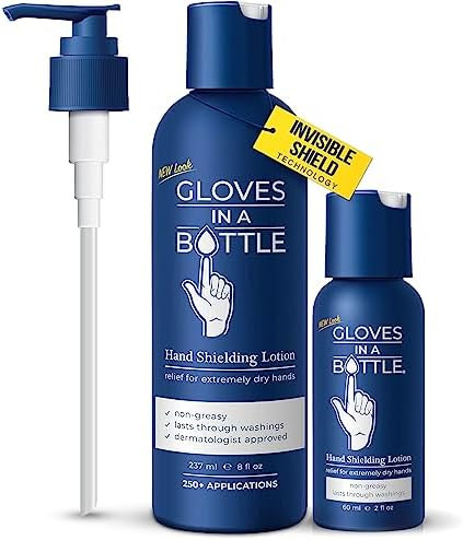 Gloves In A Bottle Shielding Lotion for Nurses & Healthcare Workers – Non-Greasy Protective Bar... | Amazon (US)