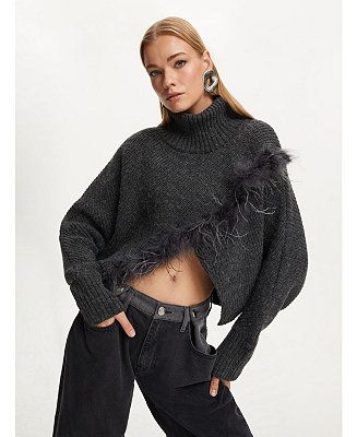 NOCTURNE Women's Turtleneck Envelope Sweater - Macy's | Macy's