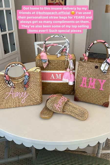 Embroidered and hand painted personalized straw bags and straw sandals! Such fun bridesmaids or Bachelorette gifts too 💖 #strawbags #personalized #monogrammed #bridesmaids #Bachelorette #Etsy

#LTKWedding #LTKItBag #LTKGiftGuide