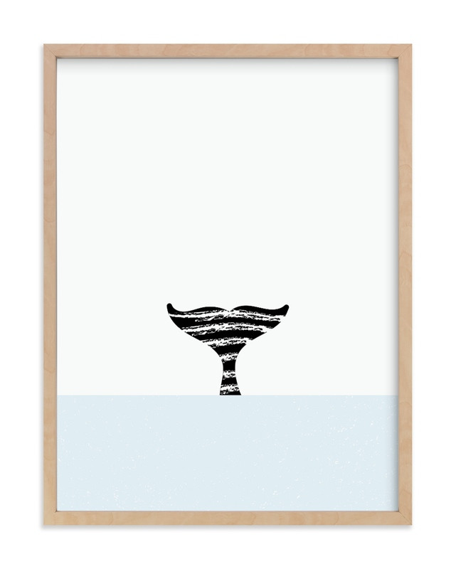 "Whale of a Tale" - Graphic Limited Edition Art Print by Alicia Youngken. | Minted
