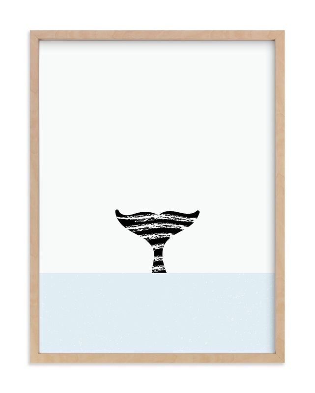 "Whale of a Tale" - Graphic Limited Edition Art Print by Alicia Youngken. | Minted