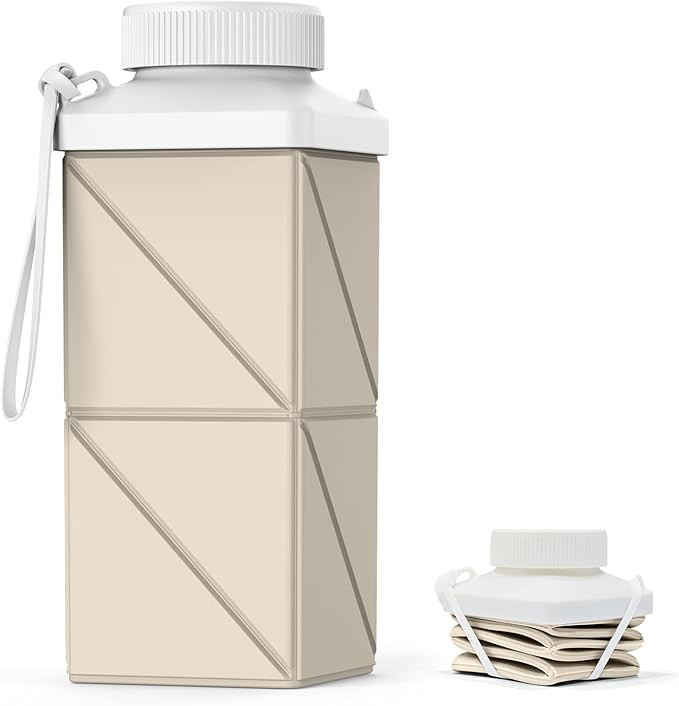 Collapsible Water Bottles 17.4oz(516ML), 2nd Generation Leakproof BPA-Free Travel Water Bottle,Li... | Amazon (US)