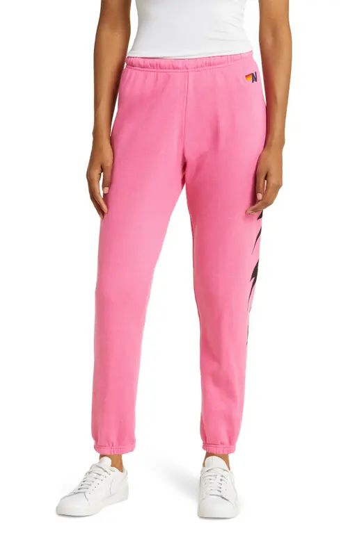 Aviator Nation Bolt 4 Joggers in Paris Pink at Nordstrom, Size X-Small | Nordstrom