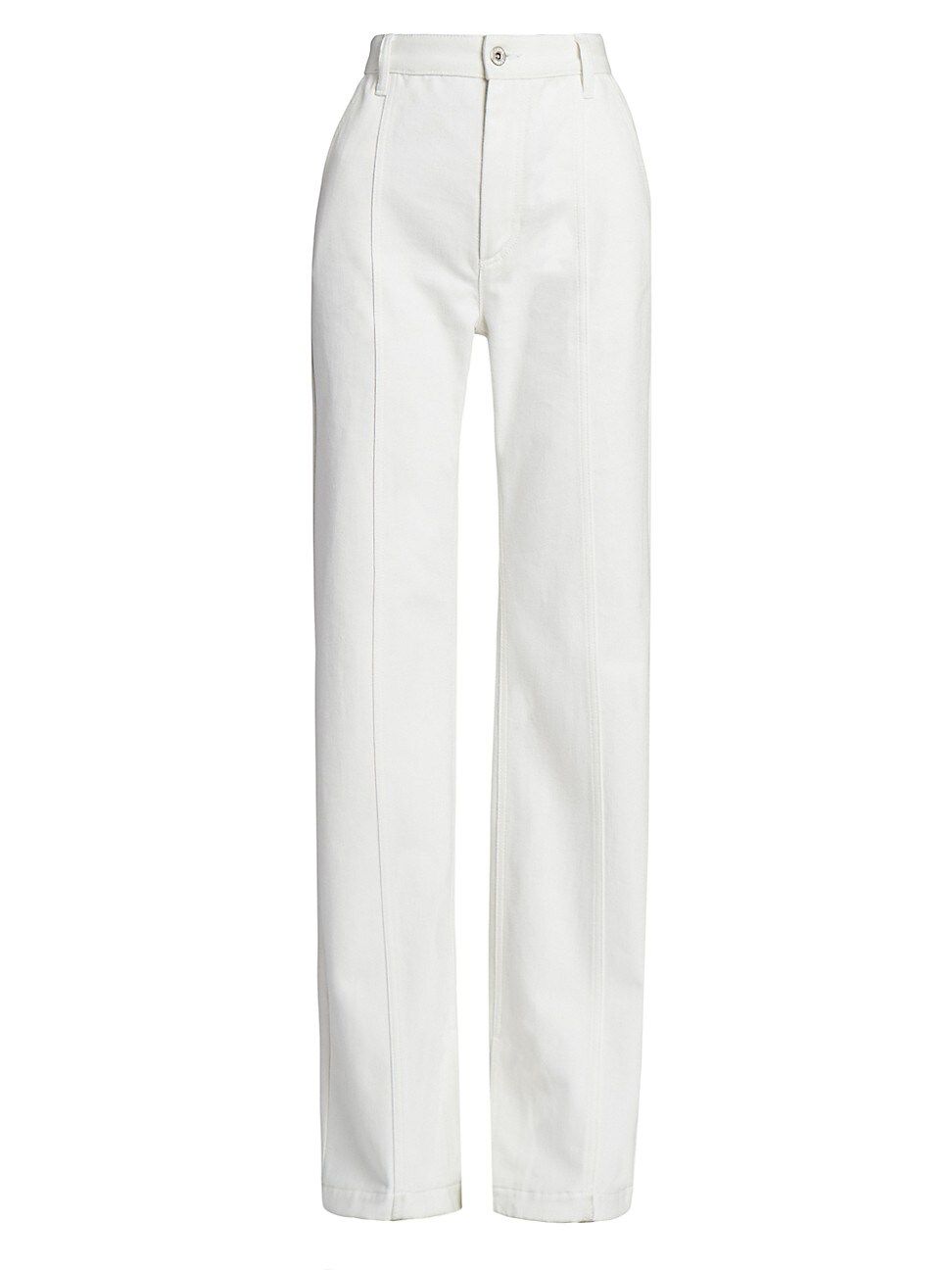 Loewe Women's High-Rise Wide-Leg Jeans - White - Size 4 | Saks Fifth Avenue