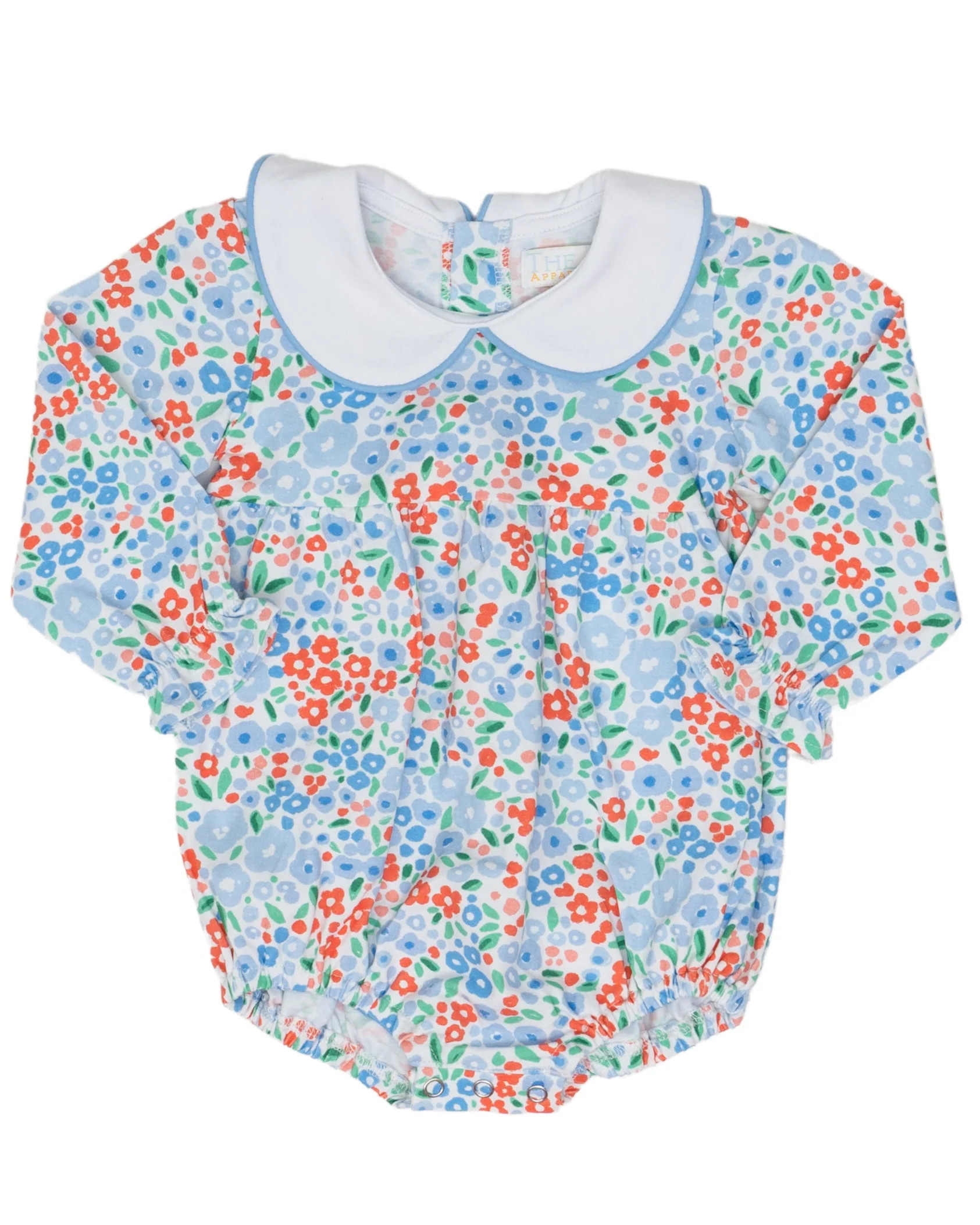 Mary Mills Blue Red Floral Bubble | The Oaks Apparel Company