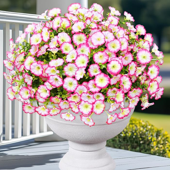 Yastouay Artificial Flowers for Outdoors, 26 Bundles Fake Outdoor Flowers, UV Resistant Artificia... | Amazon (US)