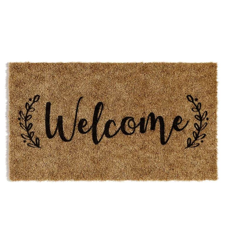 Barnyard Designs 'Welcome' Doormat Welcome Mat, Outdoor Mat, Large Front Door Mat Indoor Entrance... | Walmart (US)