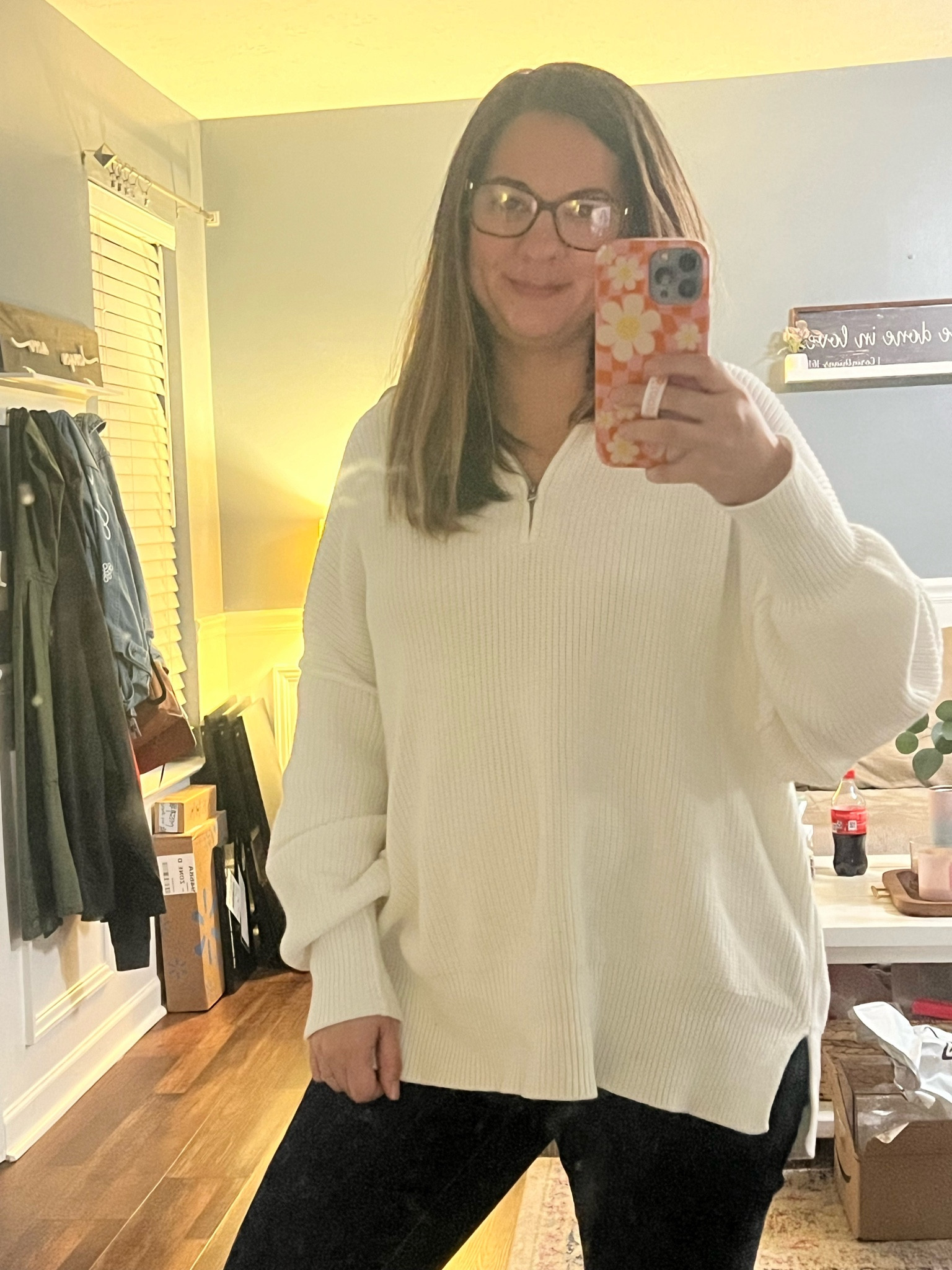 Size small in the top 
Size 6 in jeans 

#LTKworkwear #LTKSpringSale #LTKstyletip