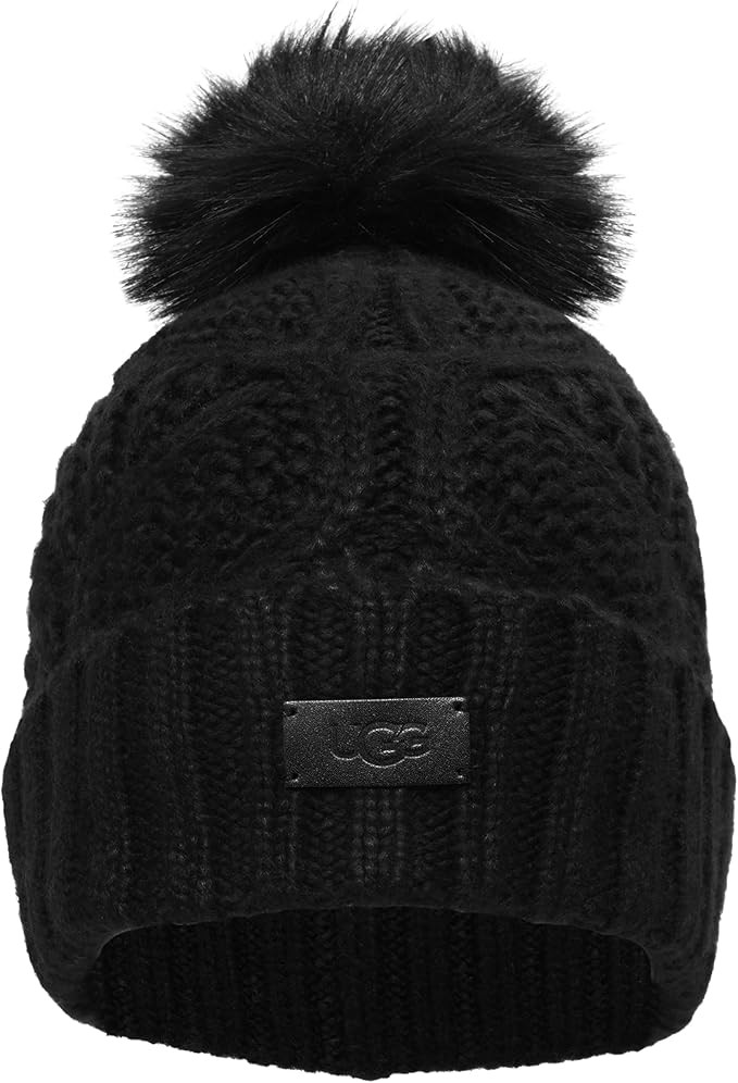 UGG Women's Cable Pom Beanie | Amazon (US)