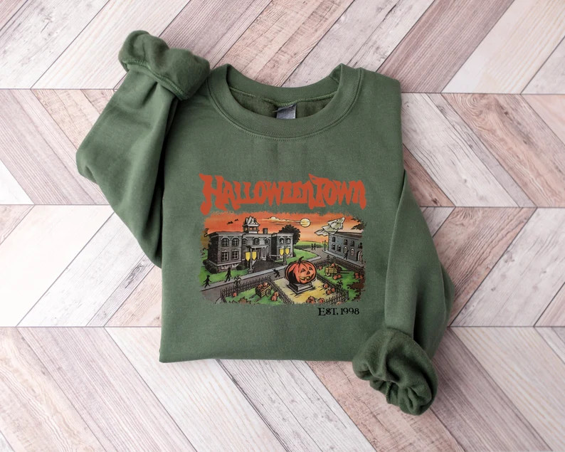 Halloweentown Est 1998 Sweatshirt, Halloweentown University, Retro Halloweentown Sweatshirt, Fall... | Etsy (US)