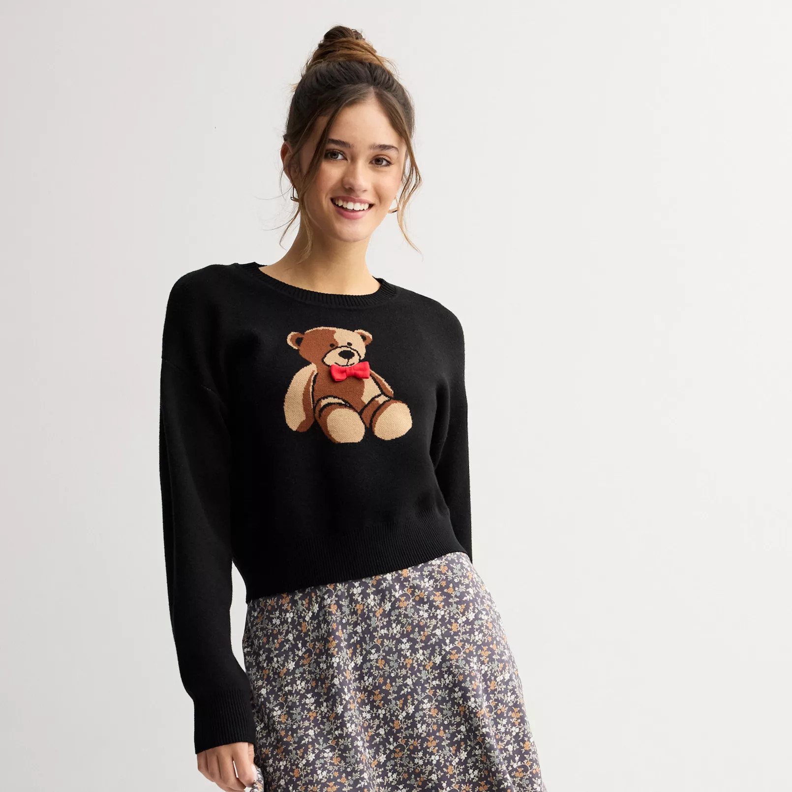 Juniors' madden girl Icon Pullover Crewneck Sweater | Kohl's