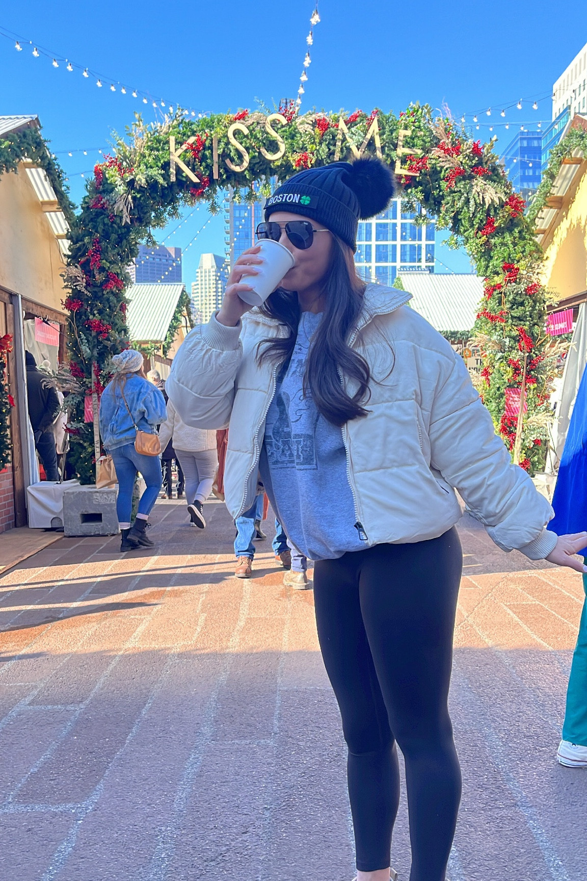 cozy + easy outfit for seaport!!! 32 in Boston this morning and CANNOT recommend this jacket and boots enough 🫶🏻🤍❄️

#LTKHoliday #LTKSeasonal #LTKunder50