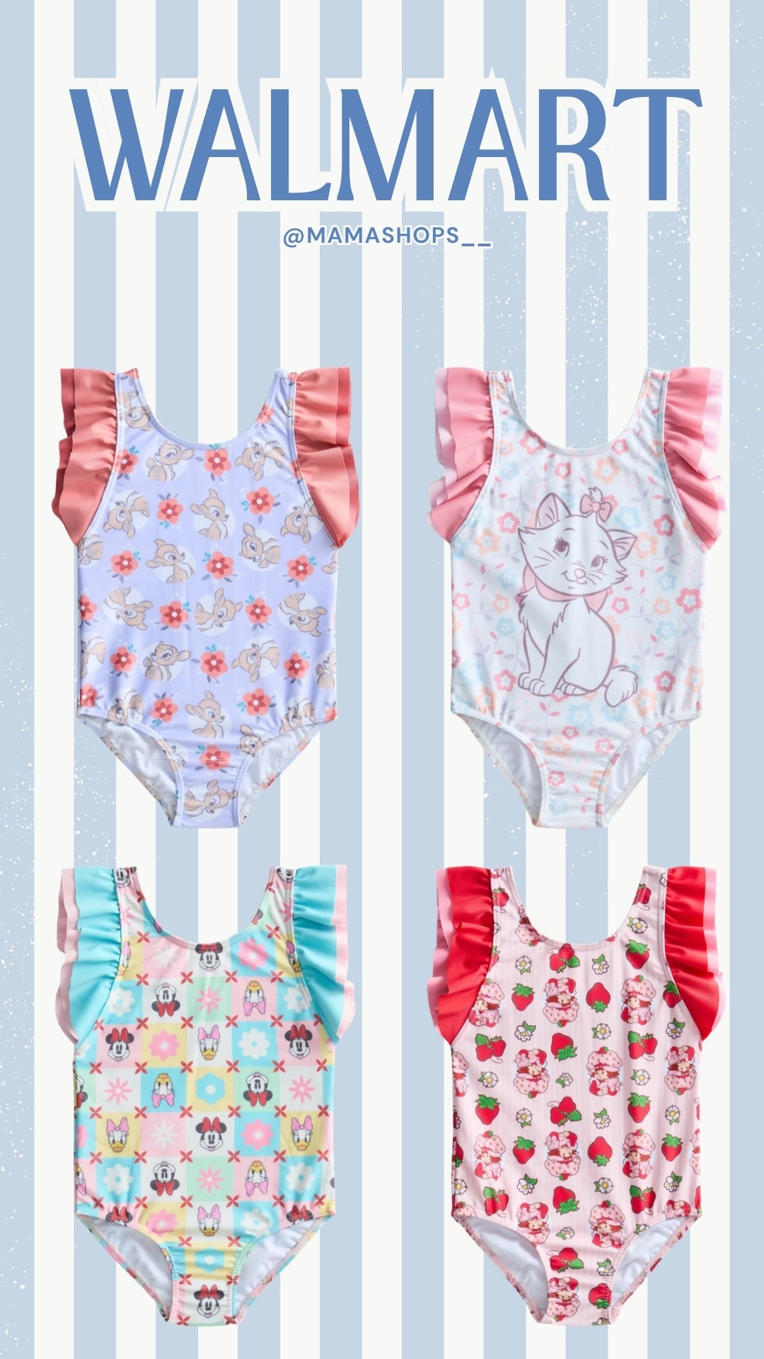 Adorable graphic 1pc swimsuits for toddler girls! 👶🏻💕

Find them at Walmart, linking them here 🔗✨

#LTKSwim #LTKSeasonal #LTKBaby