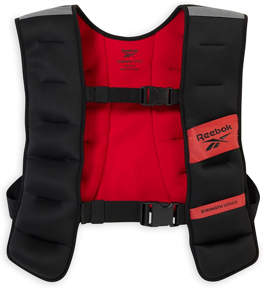 Reebok Weighted Vest – Premium Material, Adjustable Fit, Reflective Elements for Full-Body Work... | Amazon (US)