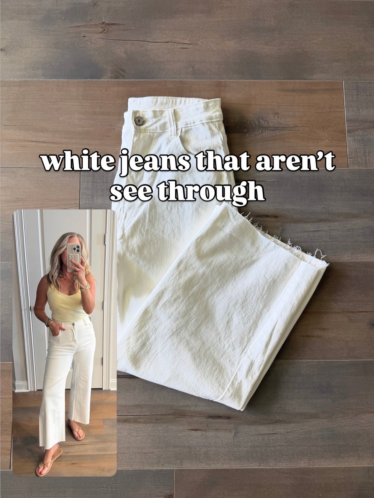 Amazon fashion Amazon finds white jeans that aren’t see through run tts summer outfit