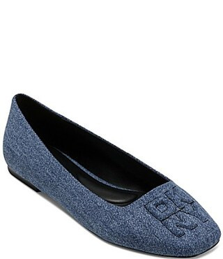 Donna Karan DKNY by Donna Karan Darianne Denim Logo Stitch Ballet Flats - 9 | Dillard's