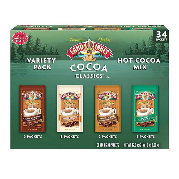 Amazon.com : Land O' Lakes Cocoa Classics Variety Pack (34 count) : Grocery & Gourmet Food | Amazon (US)