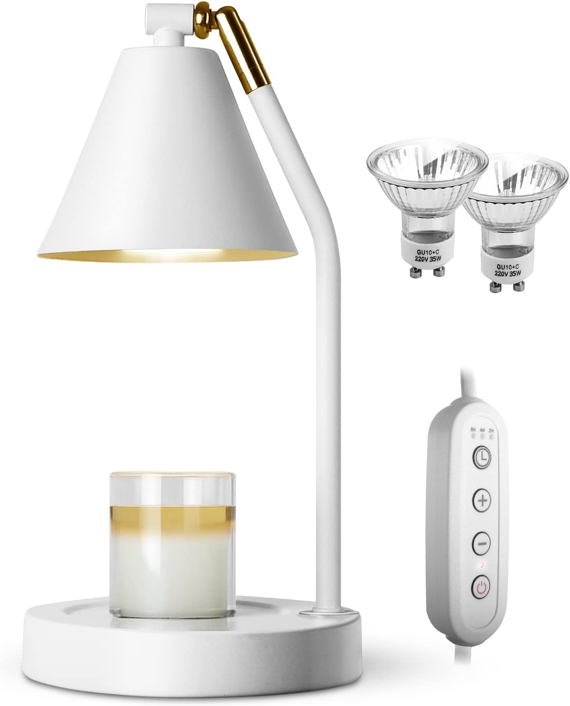 Candle Warmer Lamp, Timer & Dimmable Electric Candle Wax Melter with Adjustable Head & Heat, Arom... | Amazon (US)