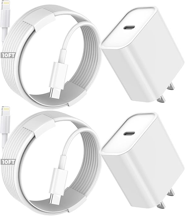 iPhone Fast Charger,Extra Long iPhone Charger Fast Charging 10Foot 2Pack i Phone Chargers 10FT US... | Amazon (US)
