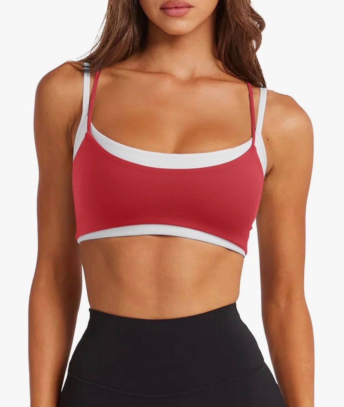 LASLULU Womens Double Layered Sports Bra Adjustable Spaghetti Straps Sexy Scoop Neck Wireless Padded Workout Yoga Crop Tops

Amazon prime day sale

#LTKActive #LTKfitnessgoals