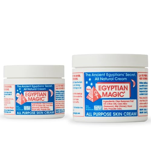 Egyptian Magic - All Purpose Face, Body, and Dry Skin Moisturizing Cream, Daily Lotion for Women & Men, Eczema Care Healing Balm, Scar Treatment, Stretch Marks, and Tattoo Aftercare, 4 & 2oz Bundle | Amazon (US)
