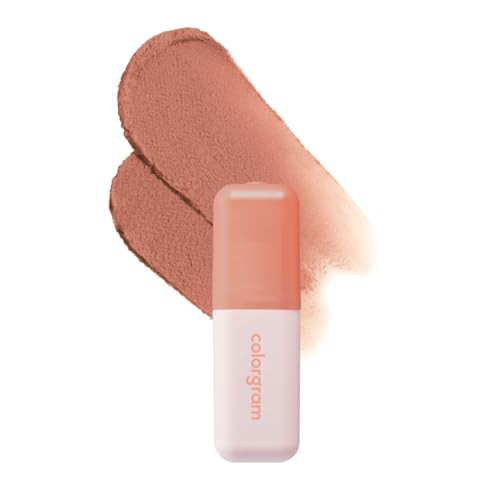 COLORGRAM NUDE BLUR TINT 01 SALMON BEIGE | Soft Velvet Matte Lip Stain & Cheek Tint | Lightweight Blurring Tint for a Smooth & Airbrushed Finish | 24H Hydration, Long-Lasting & Non-Sticky Formula | Amazon (US)