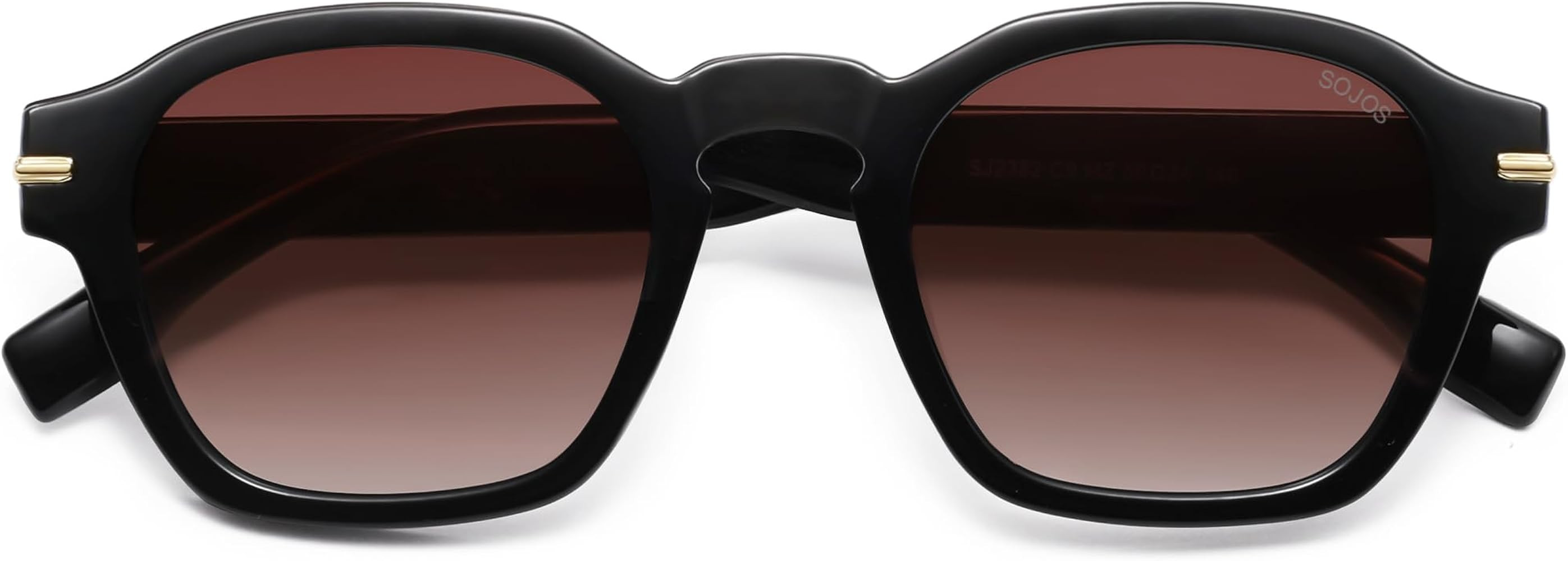 SOJOS Vintage Retro Square Polarized Sunglasses Men Standard Fit Trendy Womens Sun Glasses SJ2382 | Amazon (US)