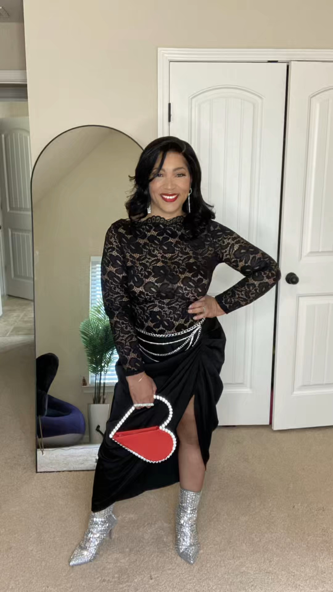 GRWM for Valentines Day Dinner! A little style never hurt anybody! Sorry the Steve Madden booties are vintage from my closet#ltkstyle #ltkfashion

#LTKgrwm