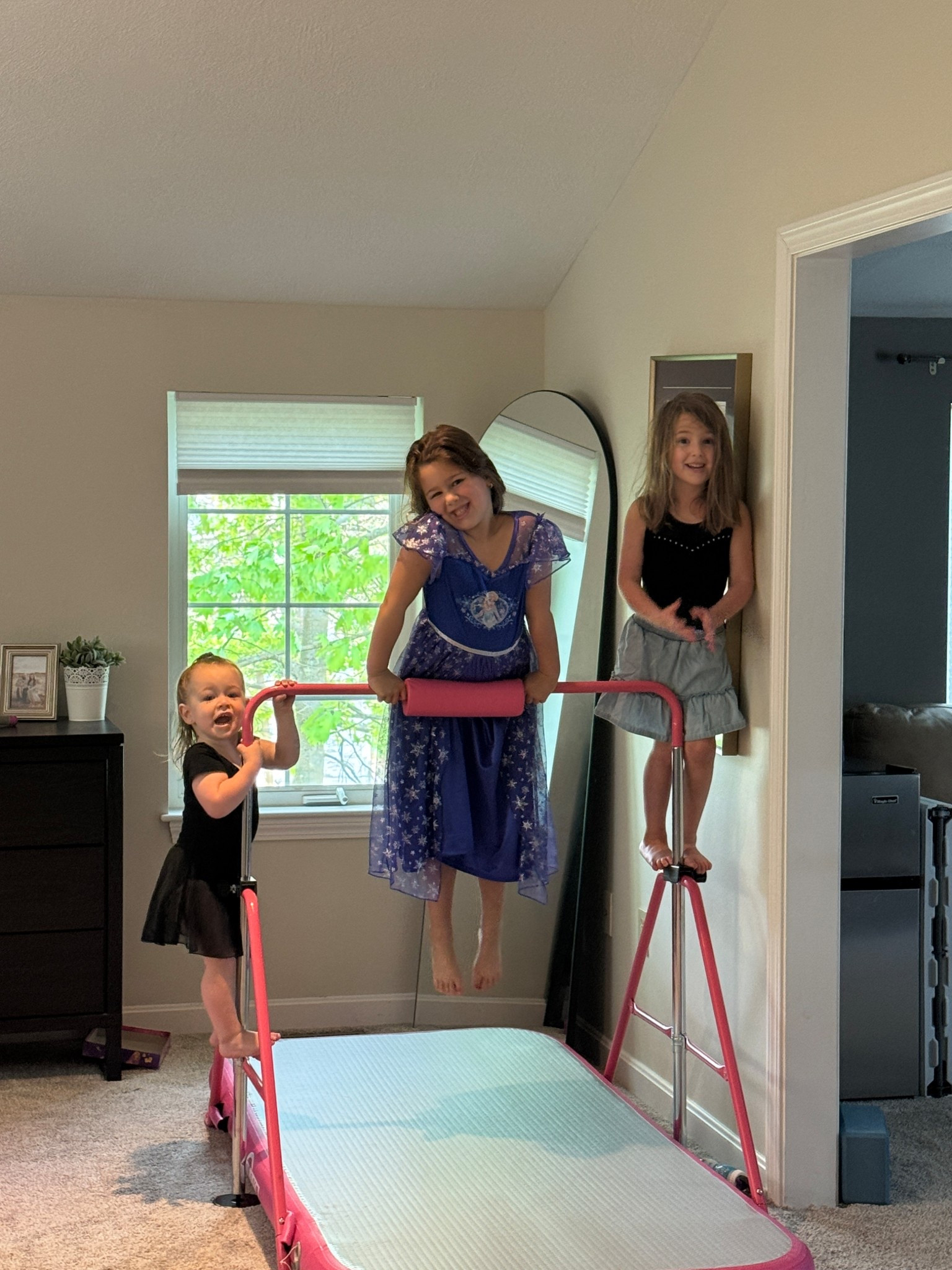 I highly suggest this at home gymnastics bar! All three of my kids enjoy using this. It is sturdy and easy to set up! 

#LTKFamily #LTKKids #LTKSummerEdit