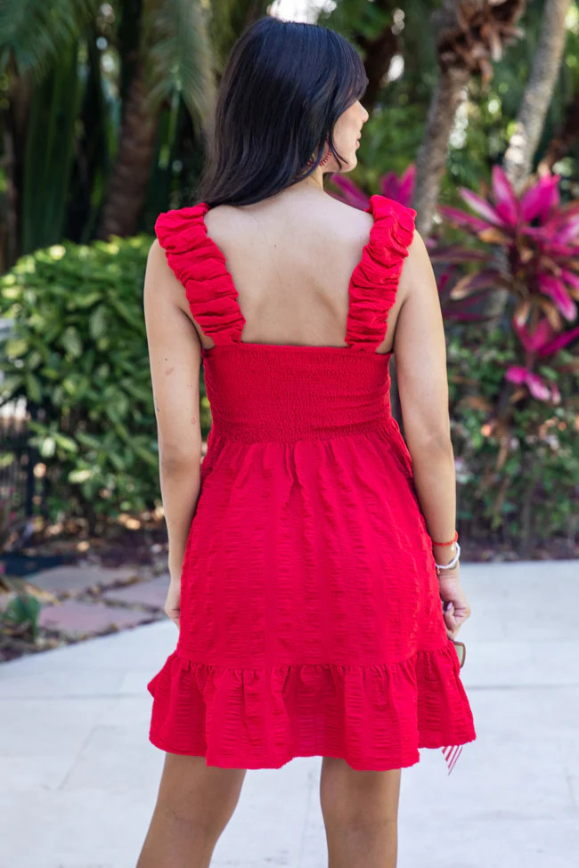 Fireworks All Night Red Mini Dress | Pink Lily
