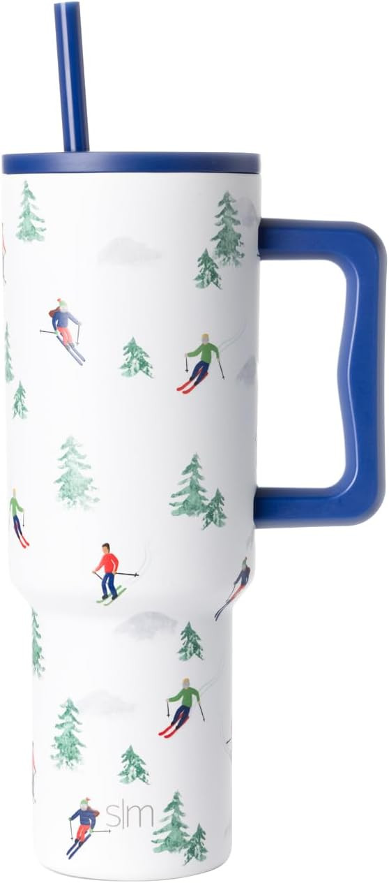 Simple Modern 40 oz Trek Tumbler with Handle and Straw Lid | Cup Holder Friendly Insulated Stainl... | Amazon (US)