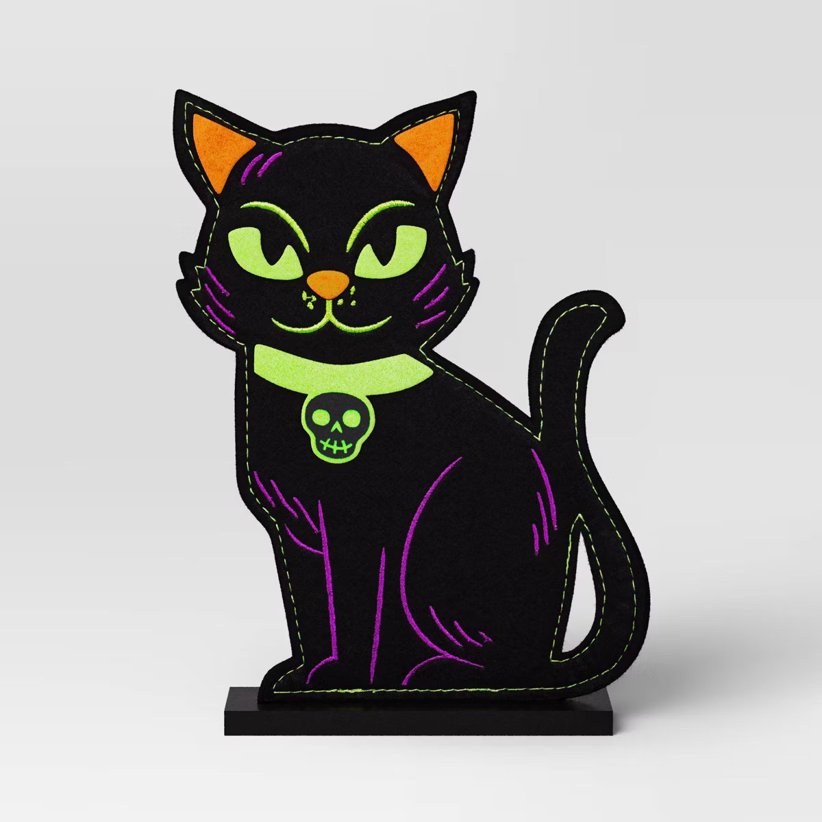 Felt Cat on Stand Halloween Animal Figurine - Hyde & EEK! Boutique™ | Target