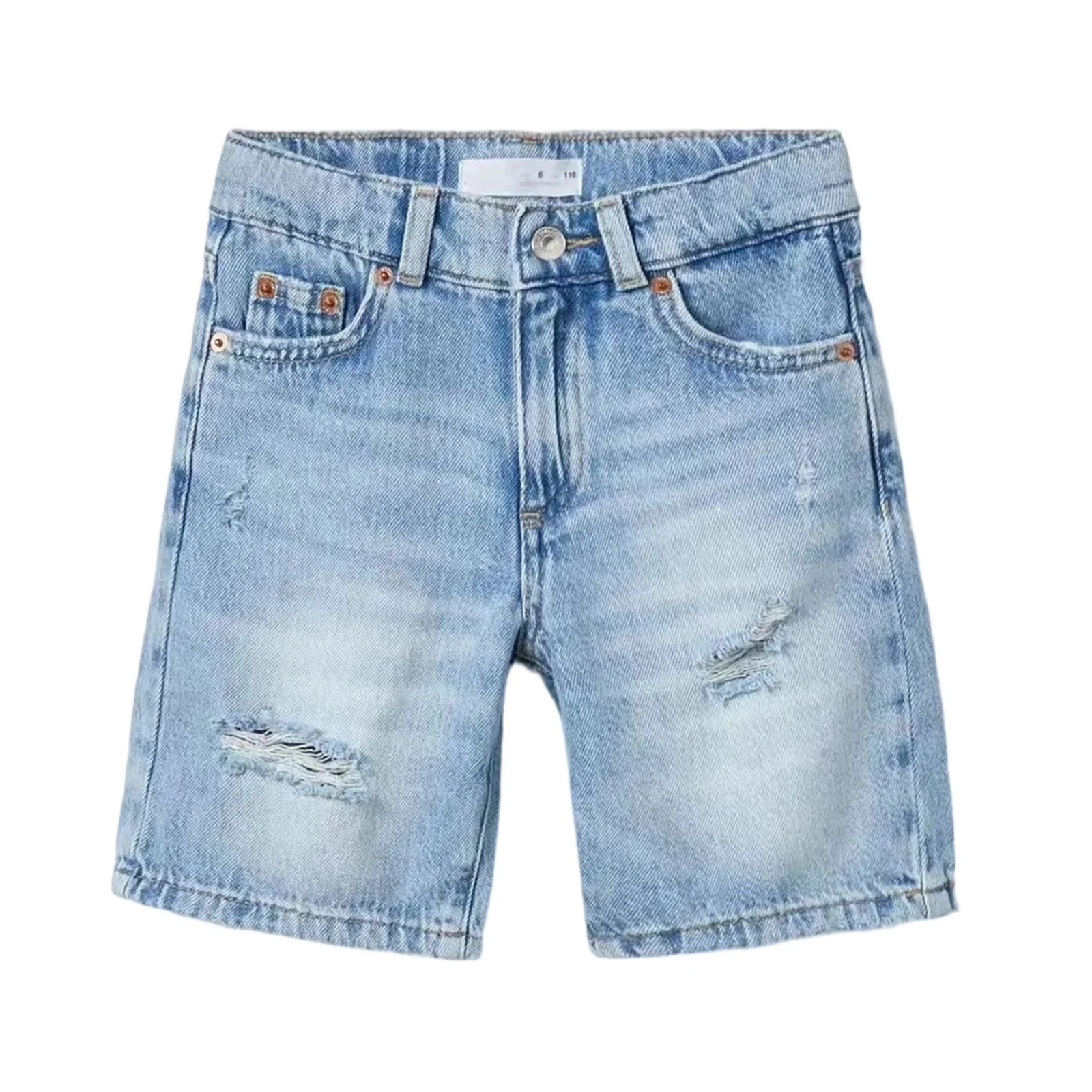 CONZONE Kids Boys Short Jeans Casual Denim Shorts for Kids Elastic Waist Graphic Straight Leg Jea... | Walmart (US)
