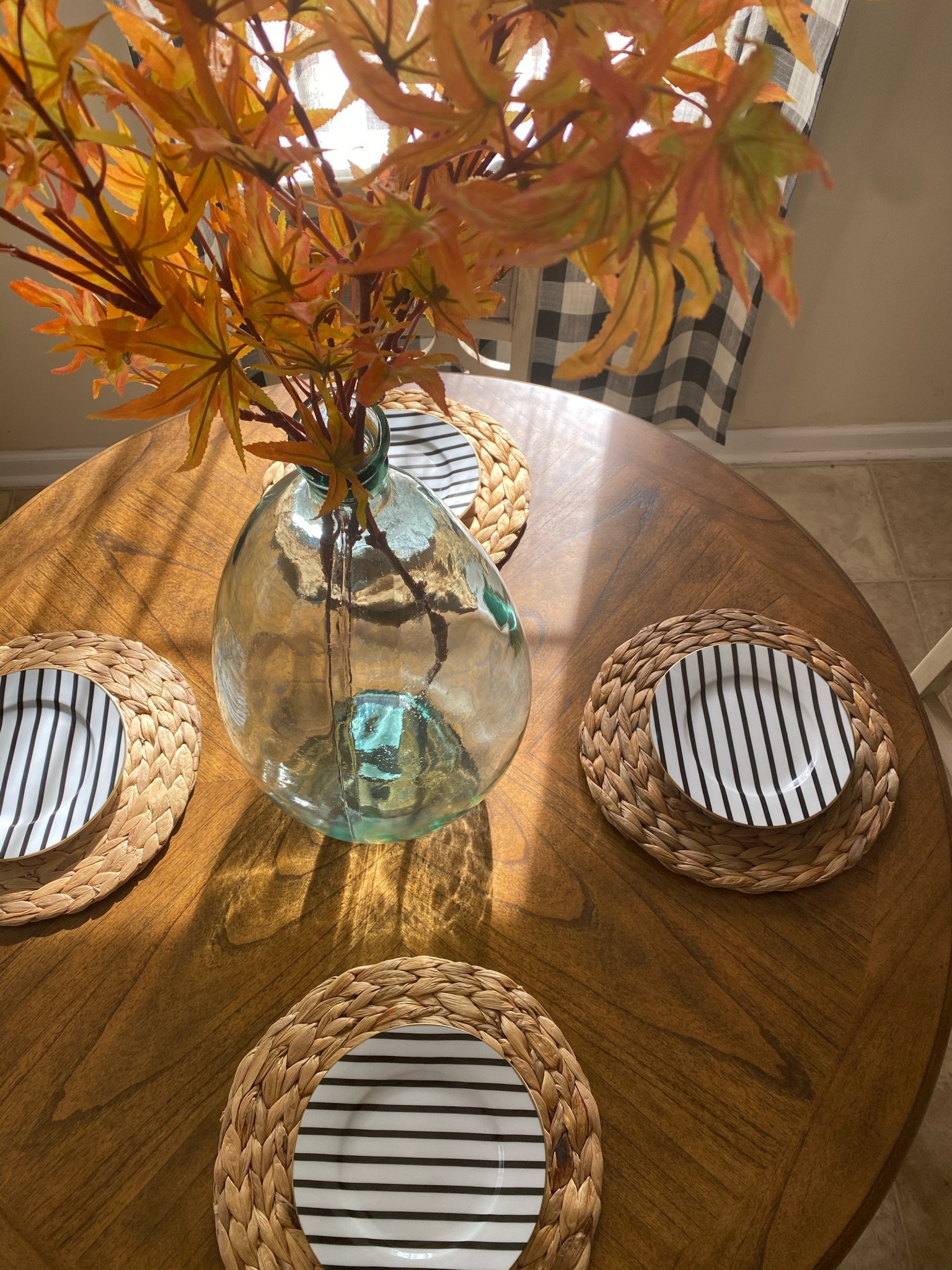 Fall Decor / Fall Table Setting / Fall Stems / Black and White Dish Set / Woven Placemats / Glass Vase / Large Vase / Fall Table Decor / Amazon Home / Amazon Decor / Amazon Finds / Fall Decorations / Halloween Decor / Fall Floral Arrangement / Leaf Stems / Fall Home / Autumn Decor / Modern Farmhouse / Dining Table / Round Table / Farmhouse Decor 

#LTKSeasonal #LTKHalloween #LTKhome