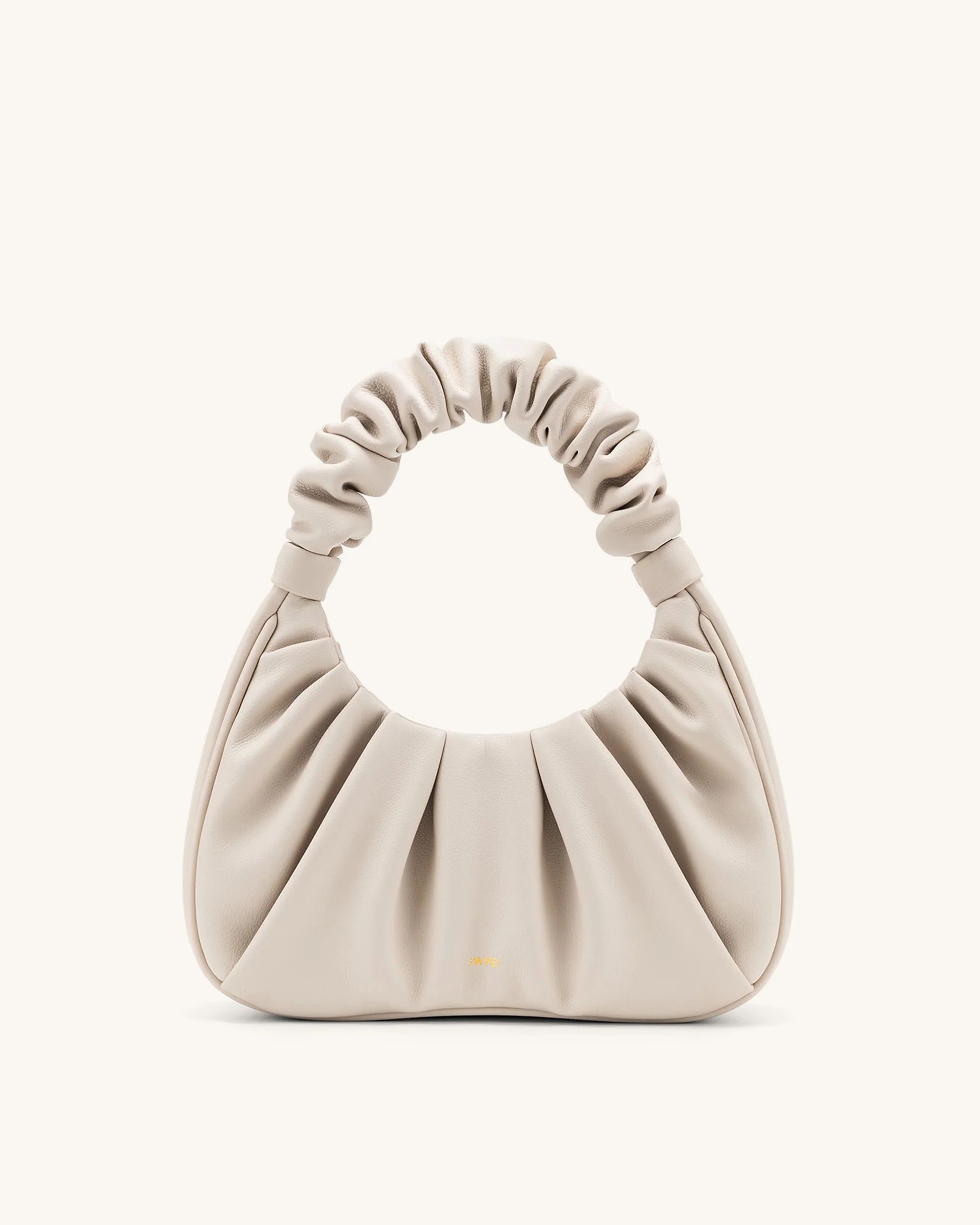 Gabbi Ruched Hobo Handbag - Ivory | JW PEI US