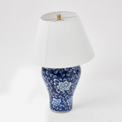Blue Floral Porcelain Table Lamp | TK Maxx