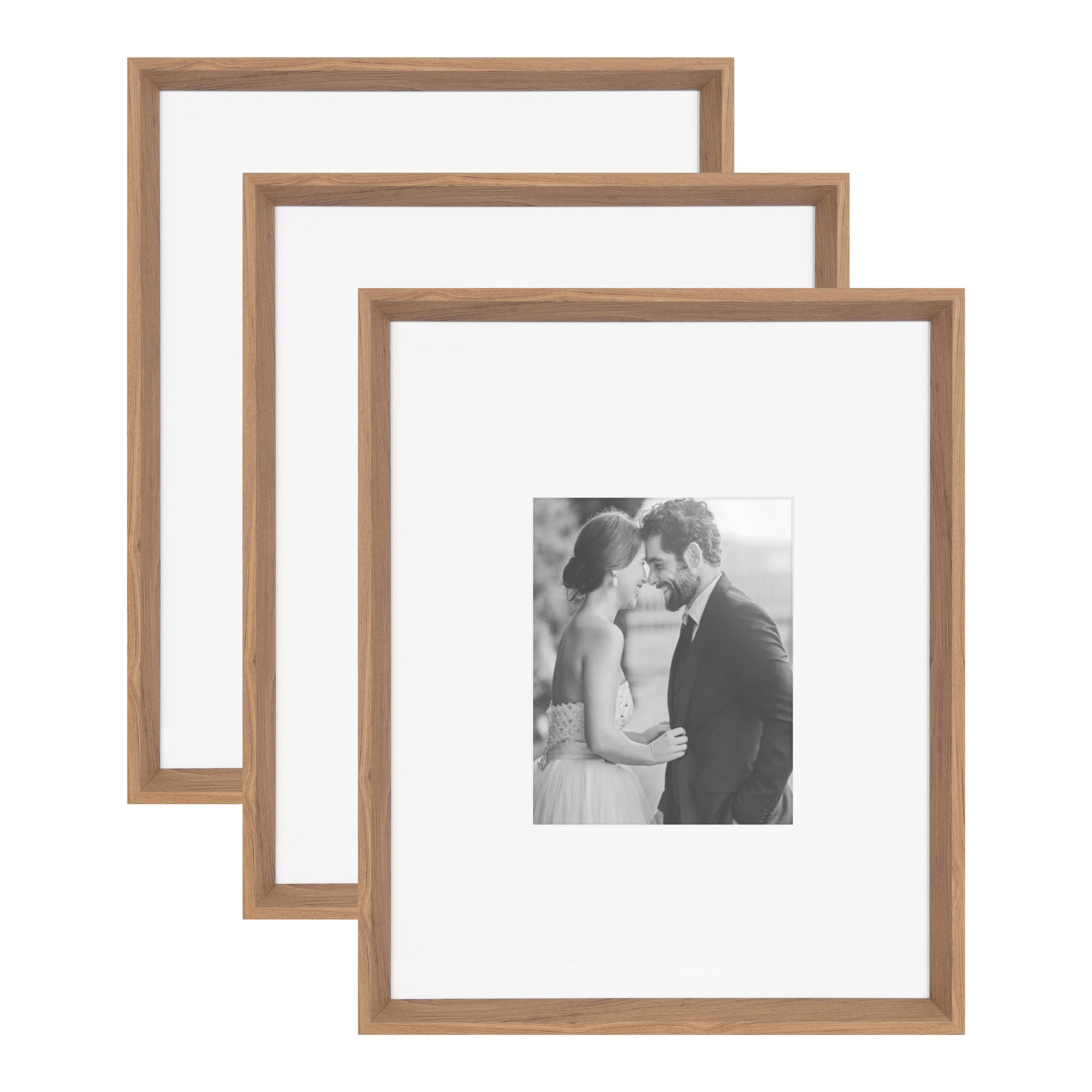 Baislee Matte Picture Frame - Set of 3 with Mat (Set of 3) | Wayfair North America