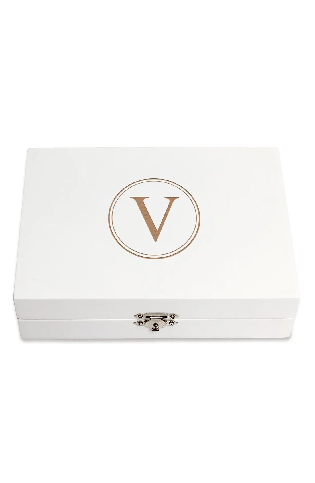 Cathy's Concepts Monogram Wooden Jewelry Box | Nordstrom