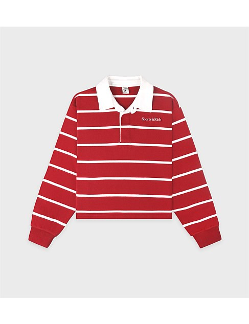 Serif Logo Cropped Rugby Polo | David Jones (Australia & New Zealand)