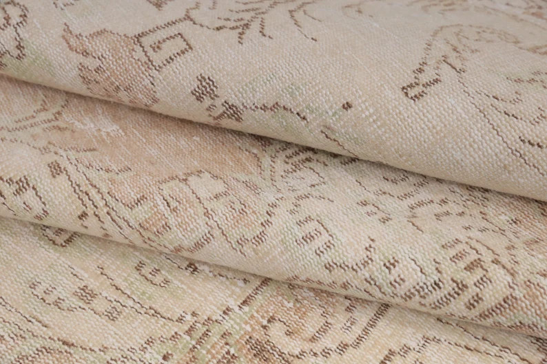 Handmade Area Rug, Earth Tone Rug, Multicolor Rug, Turkish Oushak Rug, Boho Rug, Vintage Rug, Hal... | Etsy (US)