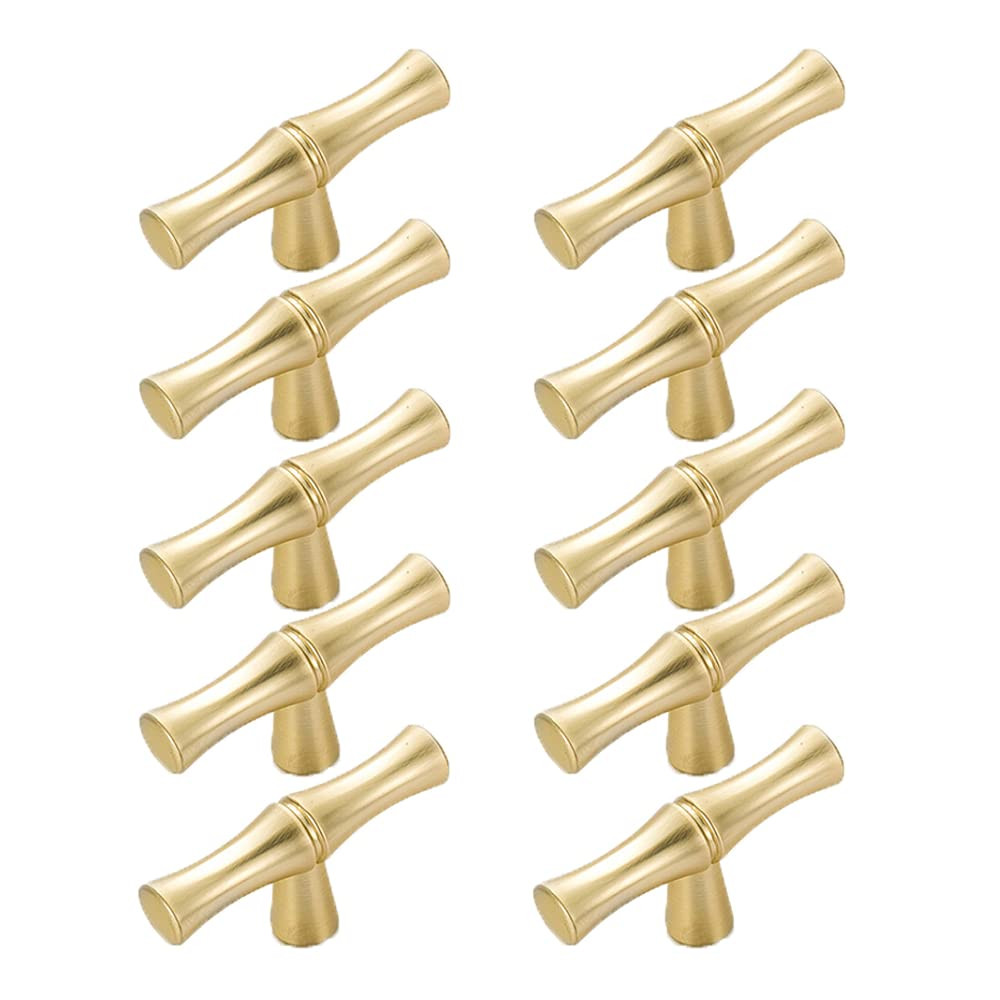 10pcs Cabinet Knobs Single Hole,Bamboo Shape Kitchen Cupboard Dresser Closet Drawer Door Handles ... | Amazon (US)