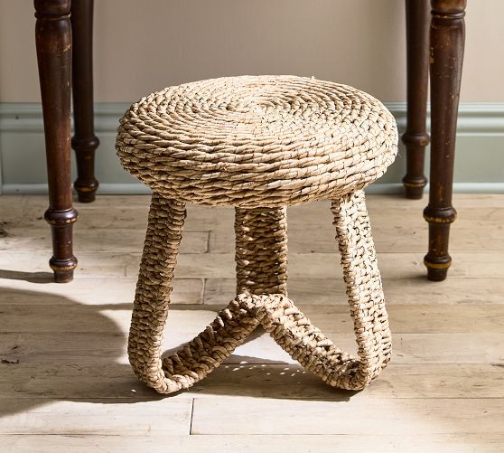 Woven Seagrass Stool | GreenRow