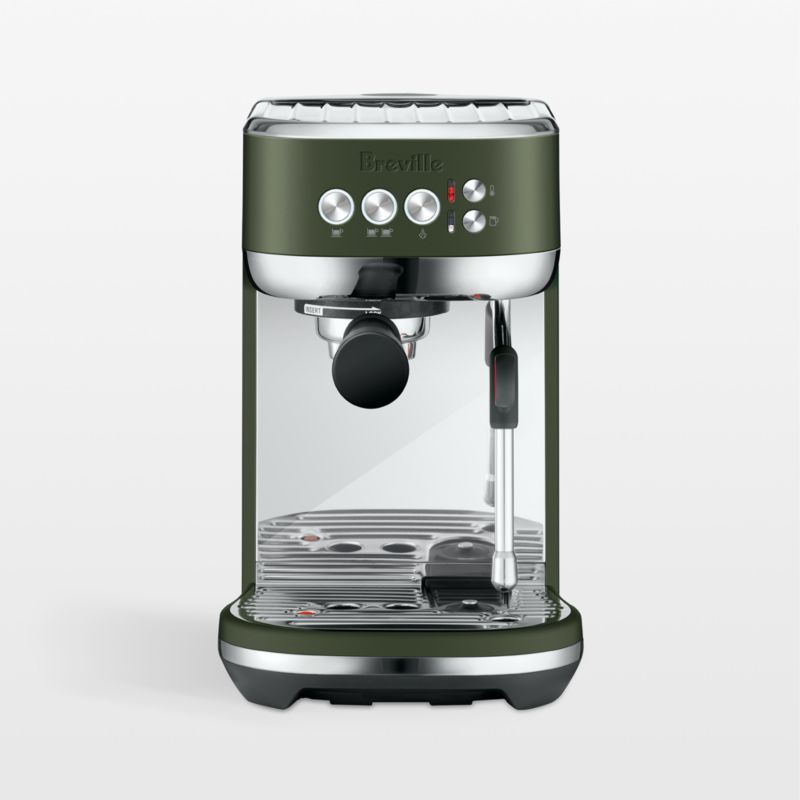 Breville Bambino Plus Espresso Machine in Olive Tapenade + Reviews | Crate & Barrel | Crate & Barrel