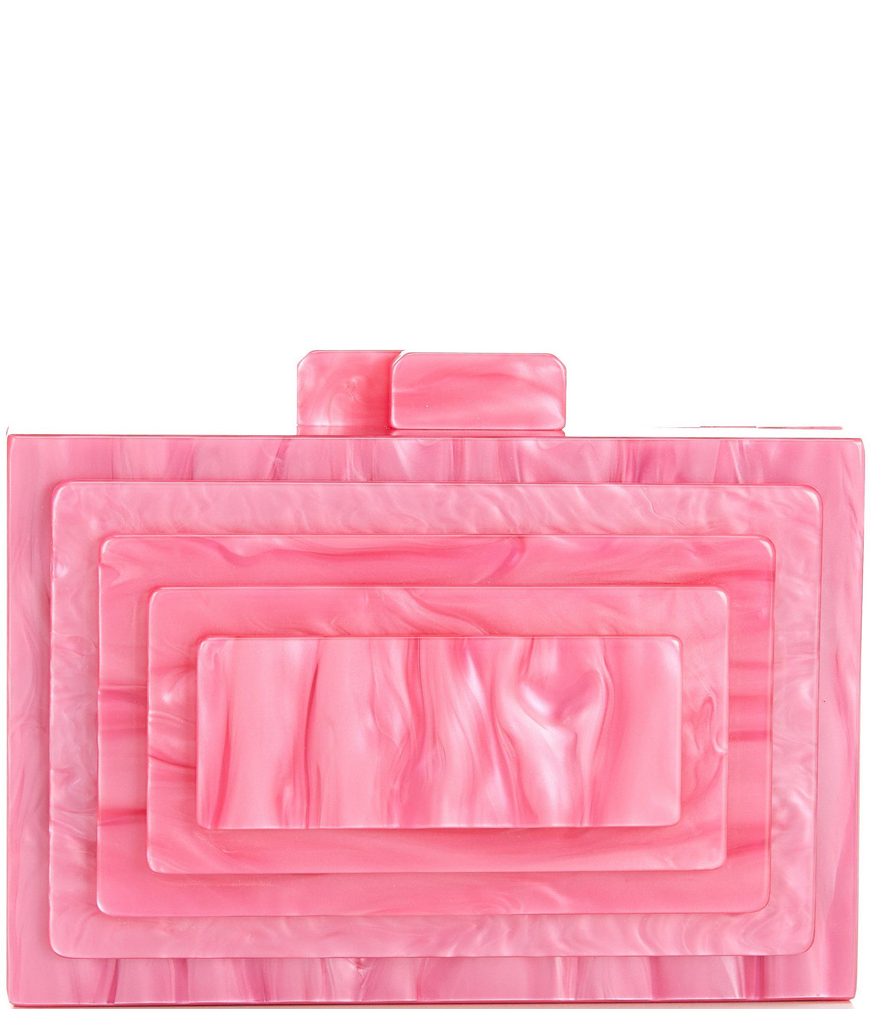 Acrylic Layered Minaudiere Clutch | Dillard's