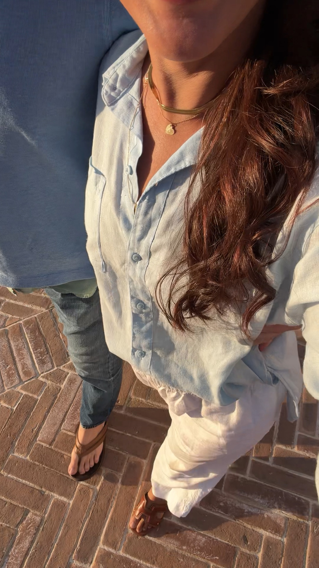 ☀️All sizing and details ⬇️
Size M in button down. Size s I linen pants.
Side s in bralette 
Lipstick is 320 hush
Sunnies on sale!
Shoes tts.


#LTKU #LTKTravel #LTKOver40