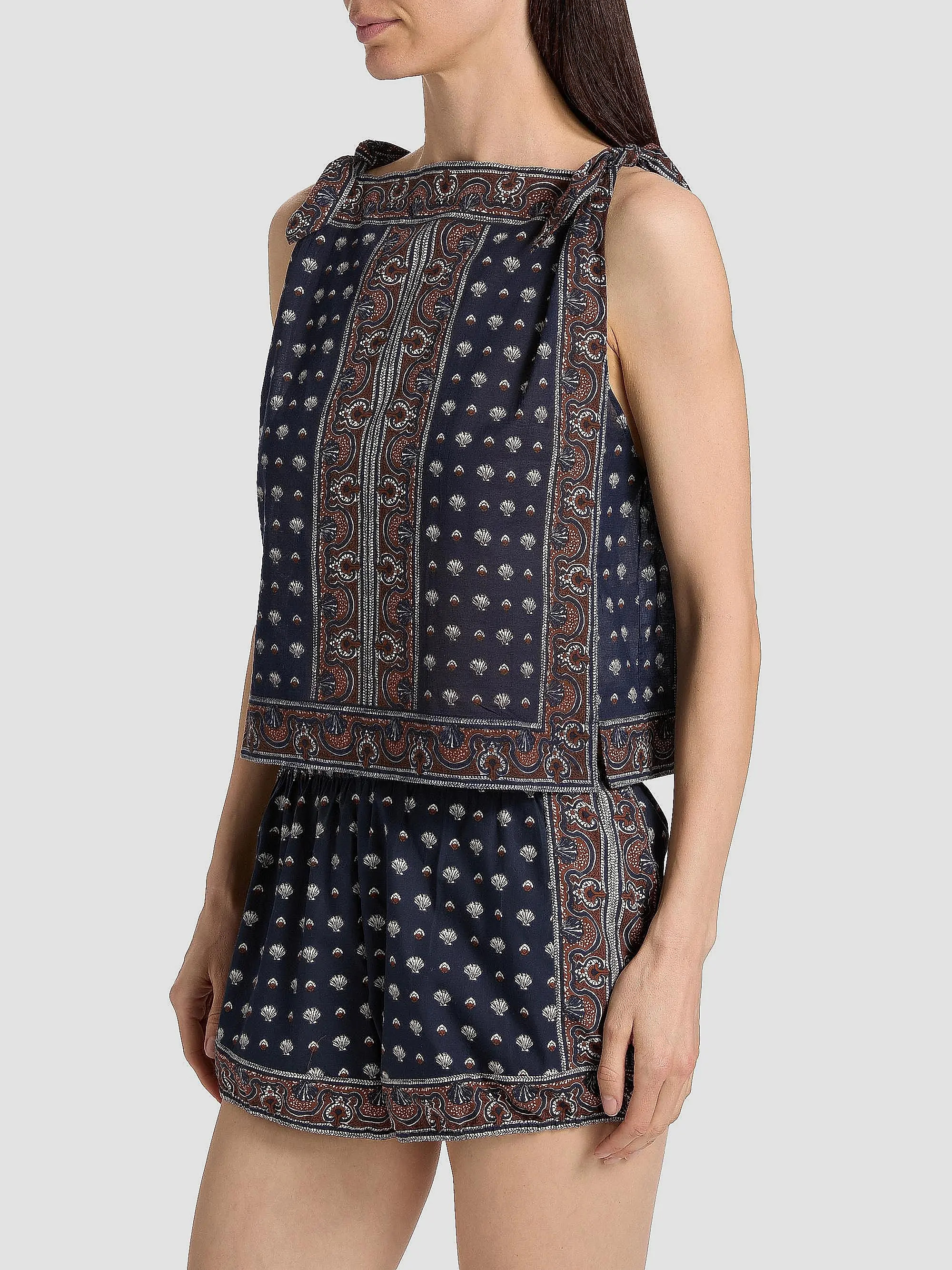 Amalia Shell-Print Cotton Top | Saks Fifth Avenue