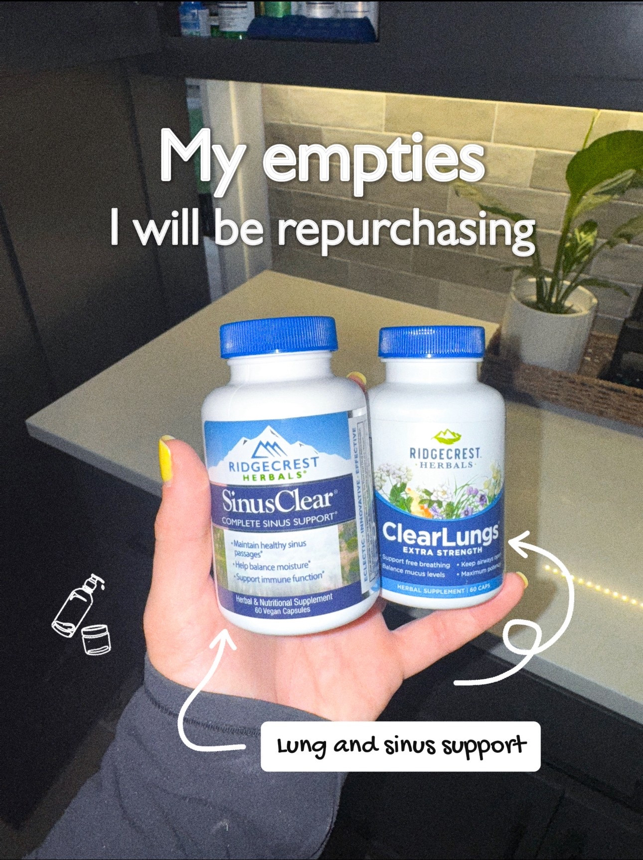 THE BEST allergy/sickness support! 

I take these supplements for every illness and it works WONDERS! It helped me when I had co^id, pneumonia, and even with my allergies! You can get it at Sprouts, the Vitamin Shoppe, Amazon, etc. 
  💵 Price: ~$30  ⭐️Overall rating: 10/10 #allergyrelief #sicknesstips #herbalremedies 